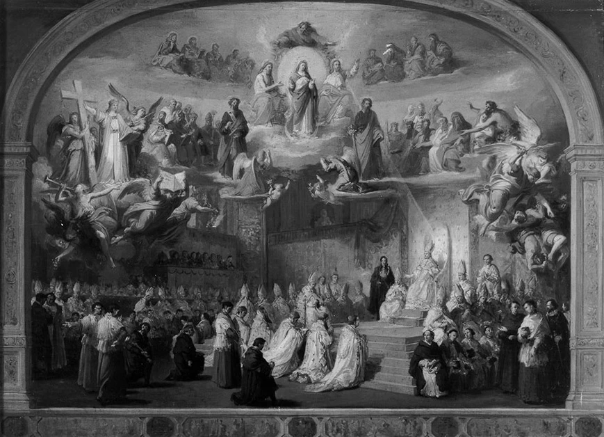 Papa Pio IX proclama il dogma dell'Immacolata Concezione - Pinacoteca Civica F. Podesti, Ancona
